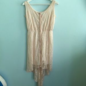Lace high low dress